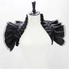 LNJMRU Satin Neck Ruff Ruffled Collar Fake Collar Pleated Sleeve Shawl Stage Costumes Cosplay Neck Ruff(Red) view 3