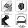 Home Use Hands and Feet Trainer Mini Exercise Bike Home Exercise Bike Pedal Exerciser Foot Peddler Portable Therapy Bicycle Leg Peddler Portable Mini Cycle Bike for Hands Arm Trainer Silver view 3