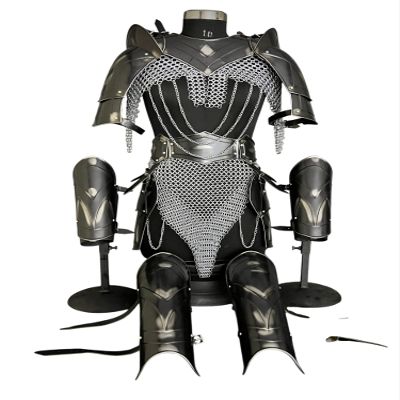 Indian Steel Handicrafts Medieval Cuirass Armor, Chainmail, Bracer & Leg Armor, Cosplay, SCA, LARP, Fantasy Armor, Chainmail Cosplay Armor Gift for Women