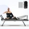 sogesfurniture Pilates Board,Pilates Reformer Foldable for Home Gym and Studio,Reformer Pilates Machine Up to 395LBS with Dual Resistance- Springs and Cords,(Black, 86.6 inch) view 1
