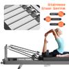 sogesfurniture Pilates Board,Pilates Reformer Foldable for Home Gym and Studio,Reformer Pilates Machine Up to 395LBS with Dual Resistance- Springs and Cords,(Black, 86.6 inch) view 4