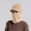 Unique Knit Hat Hooded Hat Pullover Casual Streetwear Caps Photo Props Women Men Breathable Knit Hat view 4