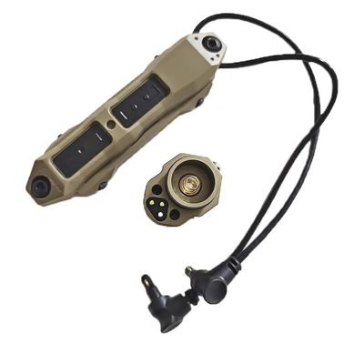 Tactical Augmented Dual Function Pressure Switch Nylon and CNC Metal MAWL-C1+ (Brown)