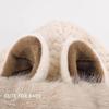 MJFGJSDW Cute Fox Ears 2-in-1 Hat and Scarf, Animal Hats for Adults, Furry Hats, Hat with Ears, Scarf Hat, Fox Hat(BGE) view 4