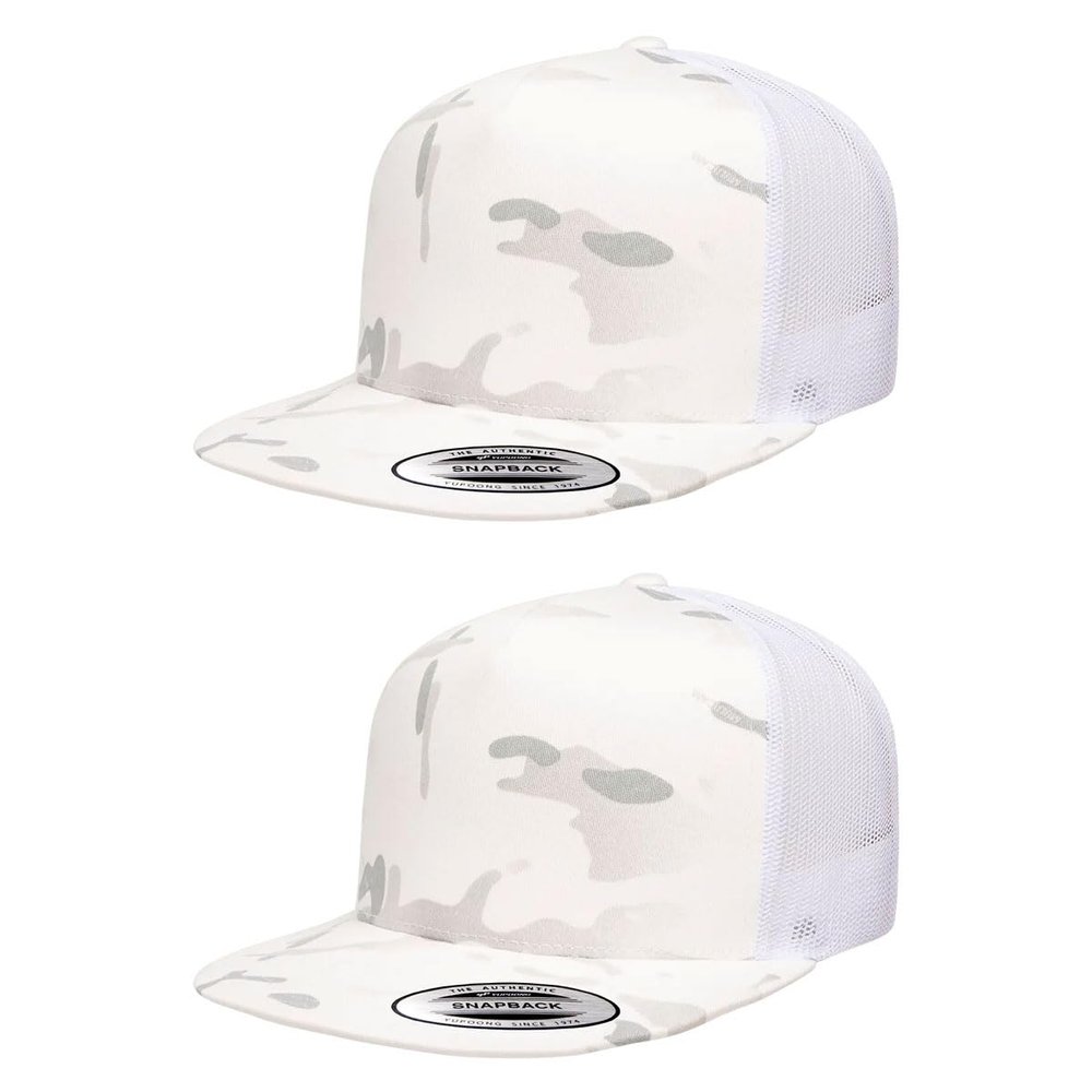 Yp Classics Pack of 2 Yupoong 5 Panel Classic Trucker Cap (Multicam Alpine)