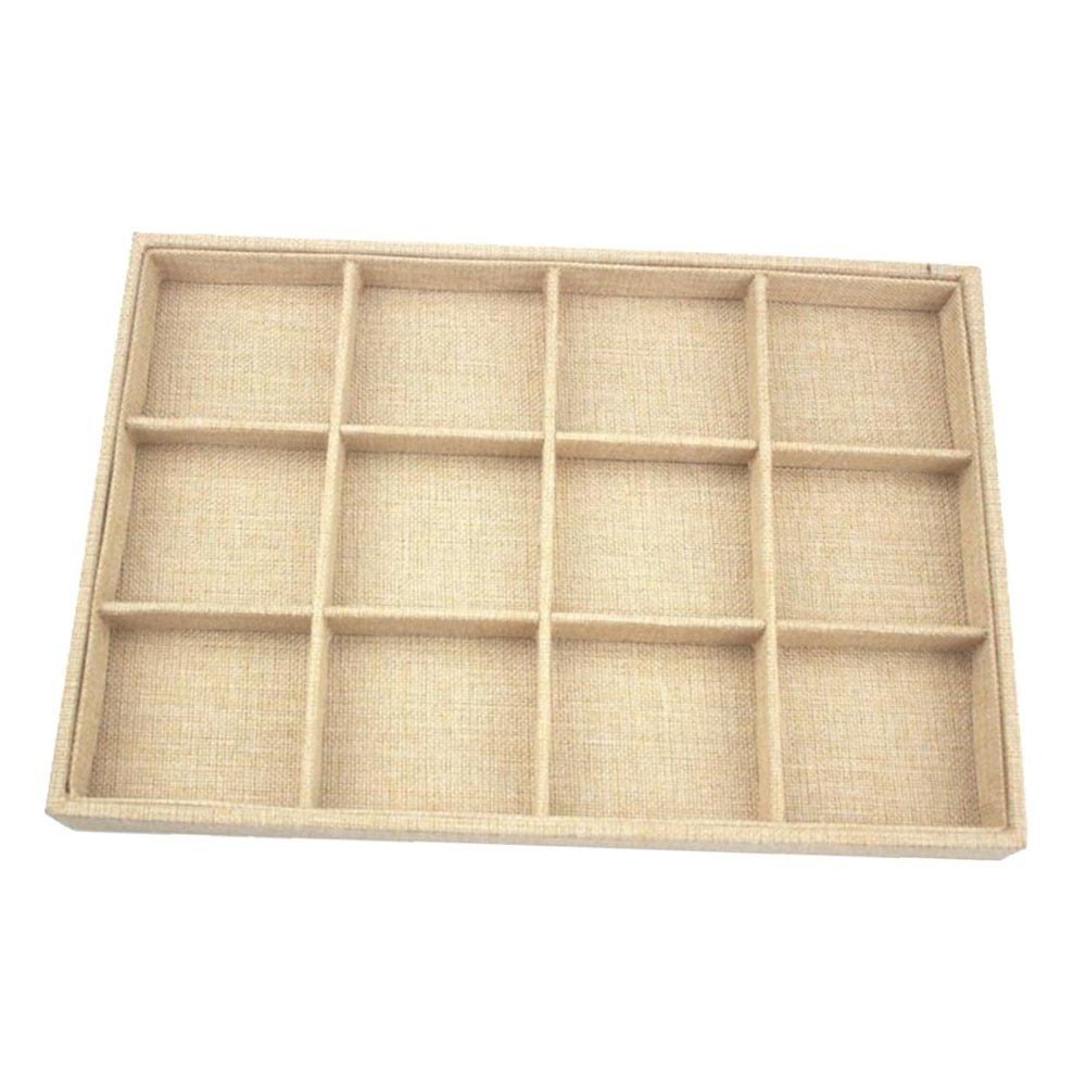 ANDRESLAD Jewelry Plate Bead Organizer for Women Necklace Holder Stand Storage Cubes