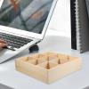 ANDRESLAD Wooden Jewelry Organizer Box Multi Compartments Desktop Storage for Smooth Finish for Decor view 4