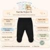 123 Bear Baby Soft Cotton Spandex Pants with Feet Multipack (Peach 3pk, Newborn) view 2