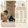 123 Bear Baby Soft Cotton Spandex Pants with Feet Multipack (Peach 3pk, Newborn) view 3