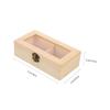 ANDRESLAD 2pcs Transparent Wooden Jewelry Box Multi-functional Storage Container for Earrings Necklaces Bracelets Compact Lightweight Design with Window for Easy Viewing and view 2