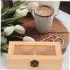 ANDRESLAD 2pcs Transparent Wooden Jewelry Box Multi-functional Storage Container for Earrings Necklaces Bracelets Compact Lightweight Design with Window for Easy Viewing and view 3