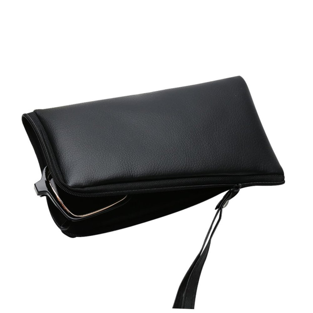 ANDRESLAD Pvc Leather Shell Eyeglass Case Handmade Protective Storage Box Vintage Pattern