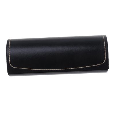 ANDRESLAD Pu Leather Vintage Pattern Glasses Case Hard Shell Eyeglass Case for Safety Glasses