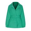 Women's Quilted Puffer Jackets Oversized Long Sleeve Lapel Zip Open Front Puffy Padded Coats Warm Outwear with Belt view 4