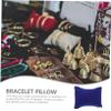 JEWEDECO 40pcs Decorative Watch Pillow Pu Leather Bracelet Display Pillowcase Soft Pillow for Bed Fluffy view 3
