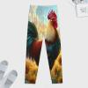 Farmhouse Rooster Mens Pajama Pants Print Pj Pants Pajama Bottoms Lounge Pants Sleep Pant Sleepwear 5XL view 4
