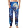 Steamship Moon Mens Pajama Pants Print Pj Pants Pajama Bottoms Lounge Pants Sleep Pant Sleepwear 4XL view 1