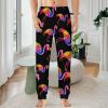 Rainbow Colour Flamingo Mens Pajama Pants Print Pj Pants Pajama Bottoms Lounge Pants Sleep Pant Sleepwear XL view 2