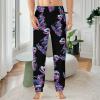 Skeleton Dinosau Bones Paleontologist Mens Pajama Pants Print Pj Pants Pajama Bottoms Lounge Pants Sleep Pant Sleepwear 4XL view 2