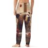 Funny Bear Bathtub Mens Pajama Pants Print Pj Pants Pajama Bottoms Lounge Pants Sleep Pant Sleepwear 5XL view 3