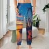 Old Town Pier in Helsinki Finland Mens Pajama Pants Print Pj Pants Pajama Bottoms Lounge Pants Sleep Pant Sleepwear 4XL view 2
