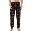 Paris Eiffel Tower Mens Pajama Pants Print Pj Pants Pajama Bottoms Lounge Pants Sleep Pant Sleepwear L view 1