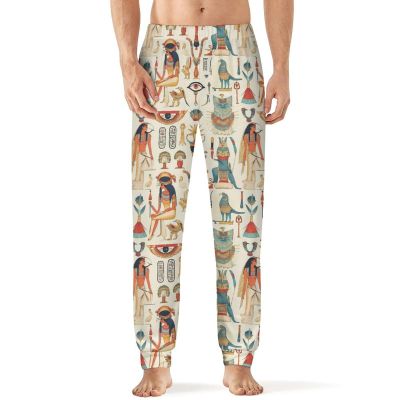 Ancient Egyptian God Mens Pajama Pants Print Pj Pants Pajama Bottoms Lounge Pants Sleep Pant Sleepwear M