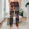Bookshelf Plant Mens Pajama Pants Print Pj Pants Pajama Bottoms Lounge Pants Sleep Pant Sleepwear XL view 2