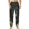 Black Wolf Mens Pajama Pants Print Pj Pants Pajama Bottoms Lounge Pants Sleep Pant Sleepwear 4XL view 1