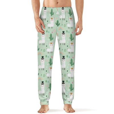 Cute Llamas Mens Pajama Pants Print Pj Pants Pajama Bottoms Lounge Pants Sleep Pant Sleepwear 2XL