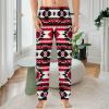 Indians Aztec Print Mens Pajama Pants Print Pj Pants Pajama Bottoms Lounge Pants Sleep Pant Sleepwear 2XL view 2