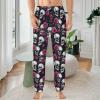 Skull And Roses Mens Pajama Pants Print Pj Pants Pajama Bottoms Lounge Pants Sleep Pant Sleepwear L view 2