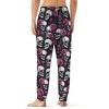Skull And Roses Mens Pajama Pants Print Pj Pants Pajama Bottoms Lounge Pants Sleep Pant Sleepwear L view 3