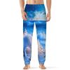 Beach Seashell Mens Pajama Pants Print Pj Pants Pajama Bottoms Lounge Pants Sleep Pant Sleepwear 5XL view 1