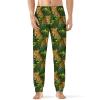 Leopard Tropical Leaves Mens Pajama Pants Print Pj Pants Pajama Bottoms Lounge Pants Sleep Pant Sleepwear 5XL view 1