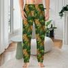 Leopard Tropical Leaves Mens Pajama Pants Print Pj Pants Pajama Bottoms Lounge Pants Sleep Pant Sleepwear 5XL view 2