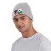 ZKLCRYTR Flag of Danube Swabians and America Beanie Hat Acrylic Knit Warm Winter Hats for Women Men Skull Cap Gray view 2
