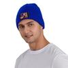 I Stand for The Malaysia Flag and I Kneel for The Cross Beanie Hat Acrylic Knit Warm Winter Hats for Women Men Skull Cap Blue view 2