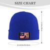 I Stand for The Malaysia Flag and I Kneel for The Cross Beanie Hat Acrylic Knit Warm Winter Hats for Women Men Skull Cap Blue view 4