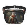 Yeti Warrior Square double - layer fanny pack with adjustable shoulder strap - travelling fanny pack - perfect for outdoor sports view 1