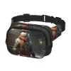 Yeti Warrior Square double - layer fanny pack with adjustable shoulder strap - travelling fanny pack - perfect for outdoor sports view 2