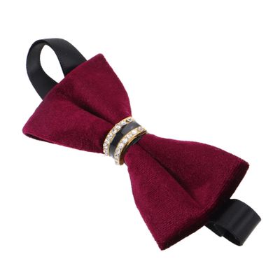 CALLARON Men's Rhinestone Velvet Bow Tie for Weddings and Formal Events Stylish Solid Tuxedo Bowtie for Men and Women Comfortable and Dazzling Accessory for Special Occasions