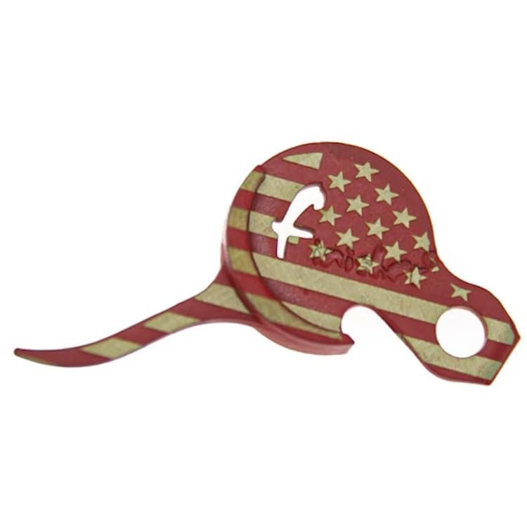 The Finisher - Waterfowl Bird Dispatching Multi Tool Hunting Accessory - Choke Tube Wrench, Screwdriver, Bottle Opener (American Flag - Red, Standard)