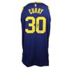 Stephen Curry Signed Warriors Blue Statement Jordan Authentic Jersey USA SM BAS view 1