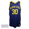 Stephen Curry Signed Warriors Blue Statement Jordan Authentic Jersey USA SM BAS view 3
