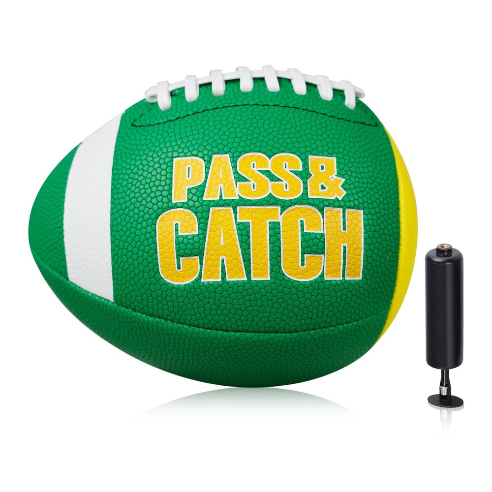 Lemondo PassCatch Youth Size(Ages 5-14), Train Football Passing & Handling Technique with Rebounder Half Ball, Ideal for Solo Practice Against a Wall(with Pump)