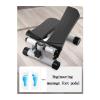 UMJIGF Mini Stepper Exercise Machine with LCD Monitor and Resistance Bands Wide Non-Slip Pedals, Grey,A view 3