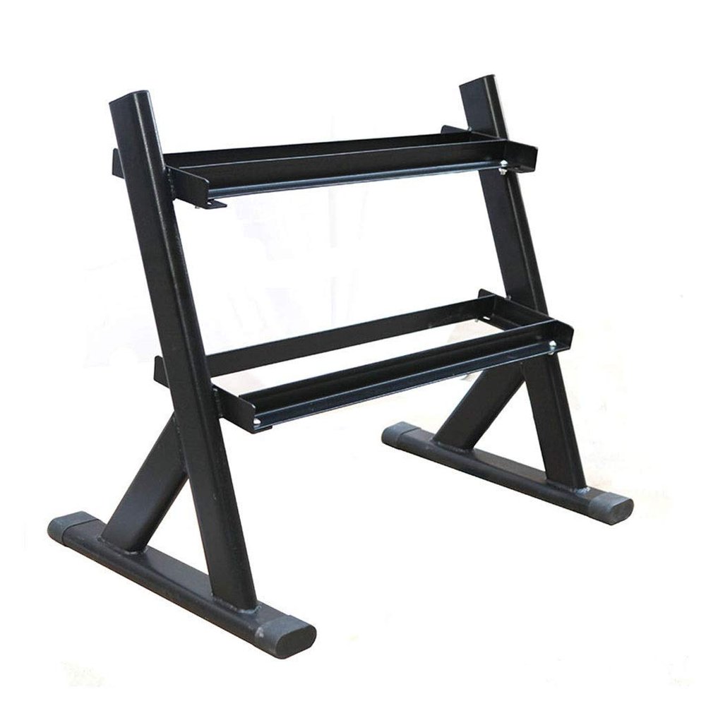UMJIGF Fitness Dumbbell Rack 2 Tier Large Weight Lifting Dumbbell Rack Stands Weightlifting Holder Dumbbell Floor Bracket Home Exercise Equipment Dumbbell Holder,