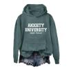 Anxiety University Honors Program Hoodie, Anxiety University Honors Program Sweatshirt, Funny Long Sleeve Shirt Green view 1