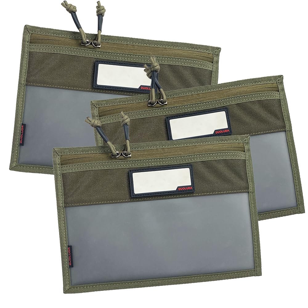 DUOLUDA 3-Pack Handgun Case,Small Soft Pistol Rug Case Tactical Handgun Storage Pouch with for Hunting Shooting Range Sports 4 of ID Patches Included (Small Green)